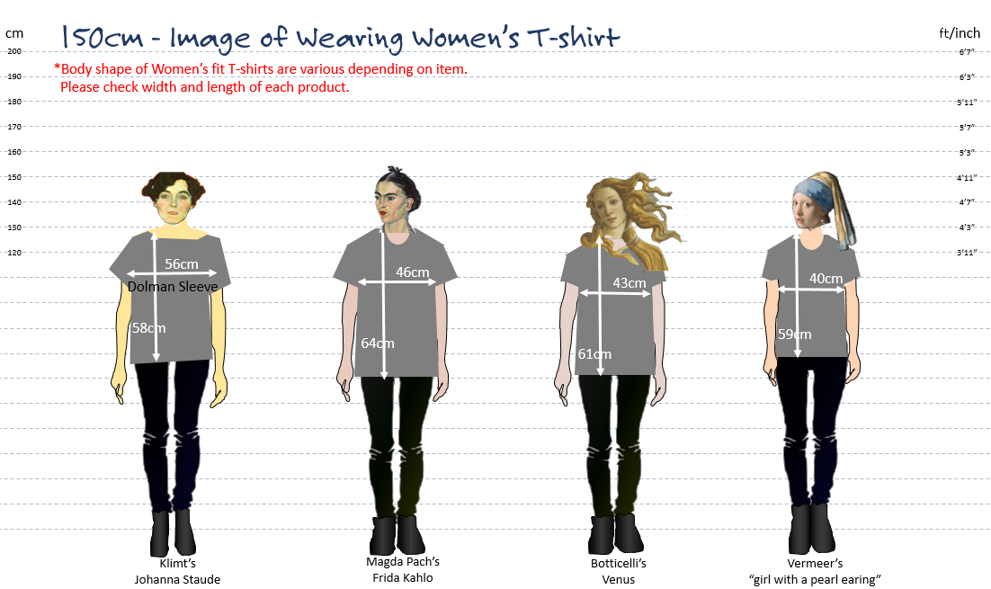 Size Guide 150cm 4 Feet 11 Inches