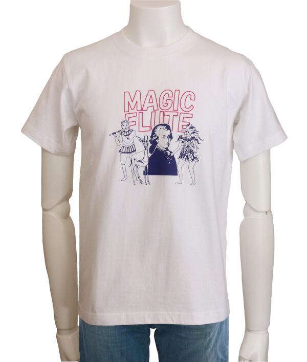 "Magic Flute" Rock-T style Crew Neck White Half-sleeved - Image 2