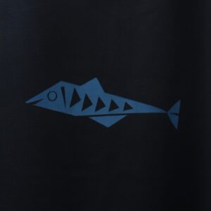 Fish of Triangles - Heavy Weight Navy T-shirt - Crew Neck