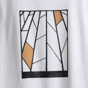 Architectural - Geometric Design T-shirt - Half sleeved