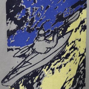 Sea Kayaking “Into the Adventure” Crewneck T-Shirt – Sage
