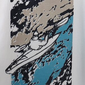 Sea Kayaking “Into the Adventure” Crewneck T-Shirt – White