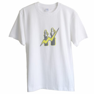 Lightning Haniwa Pop Art Graphic T-Shirt – White