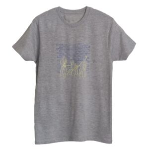 Jazz Artists “People Playing Jazz” Crewneck T-Shirt – Gray